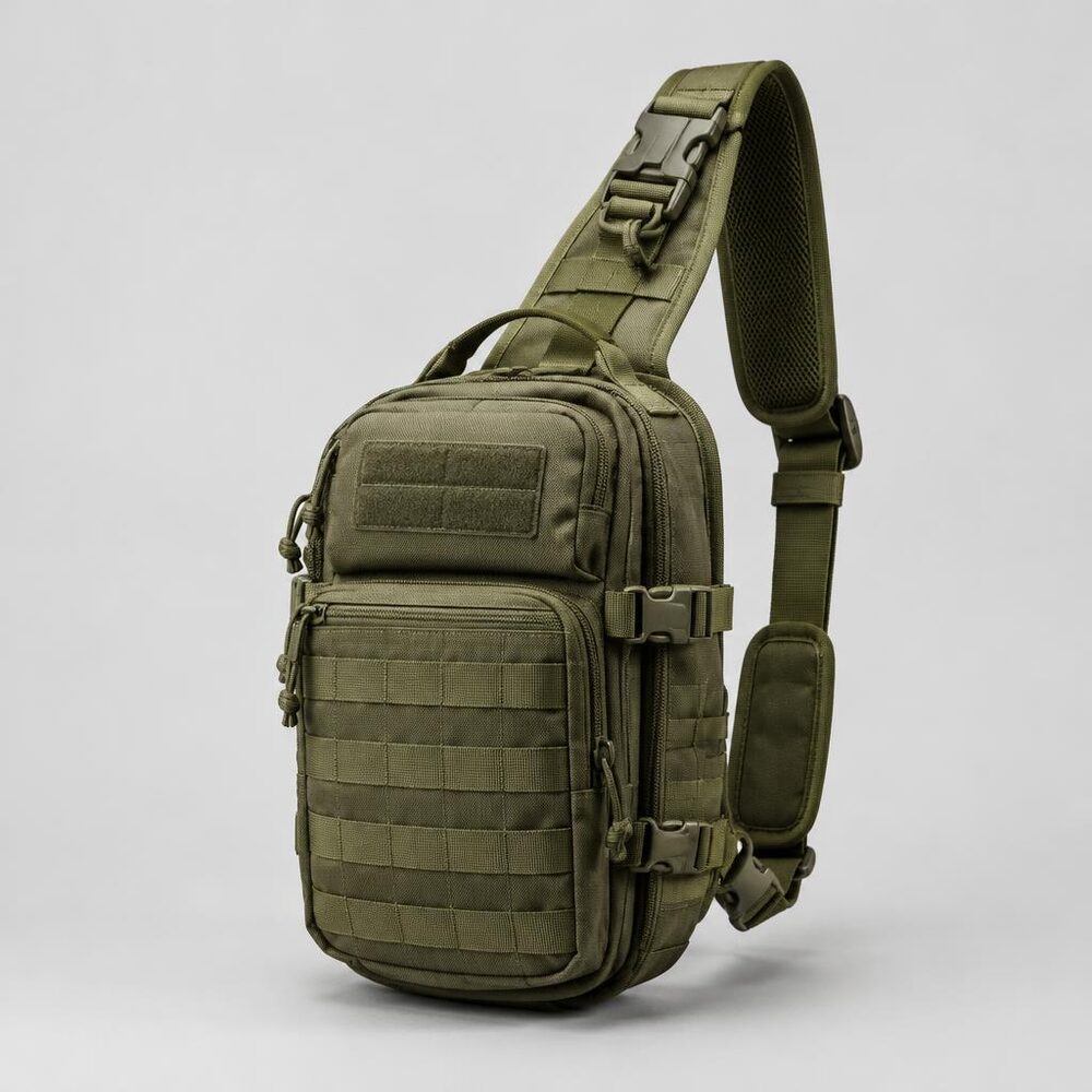 Tactical Chest Sling Bag — Olive